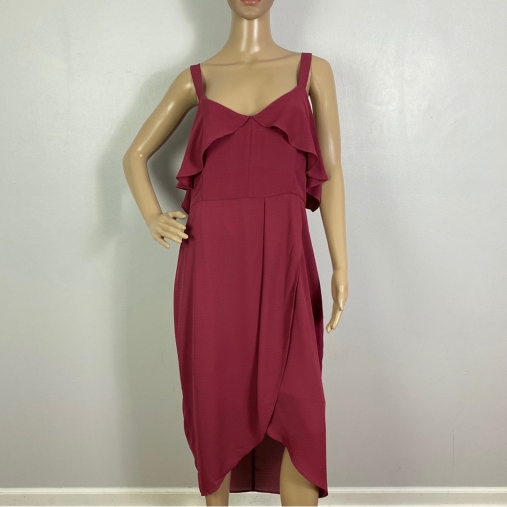 NEW COOPER ST. RUFFLE MIDI DRESS - Picture 2 of 9